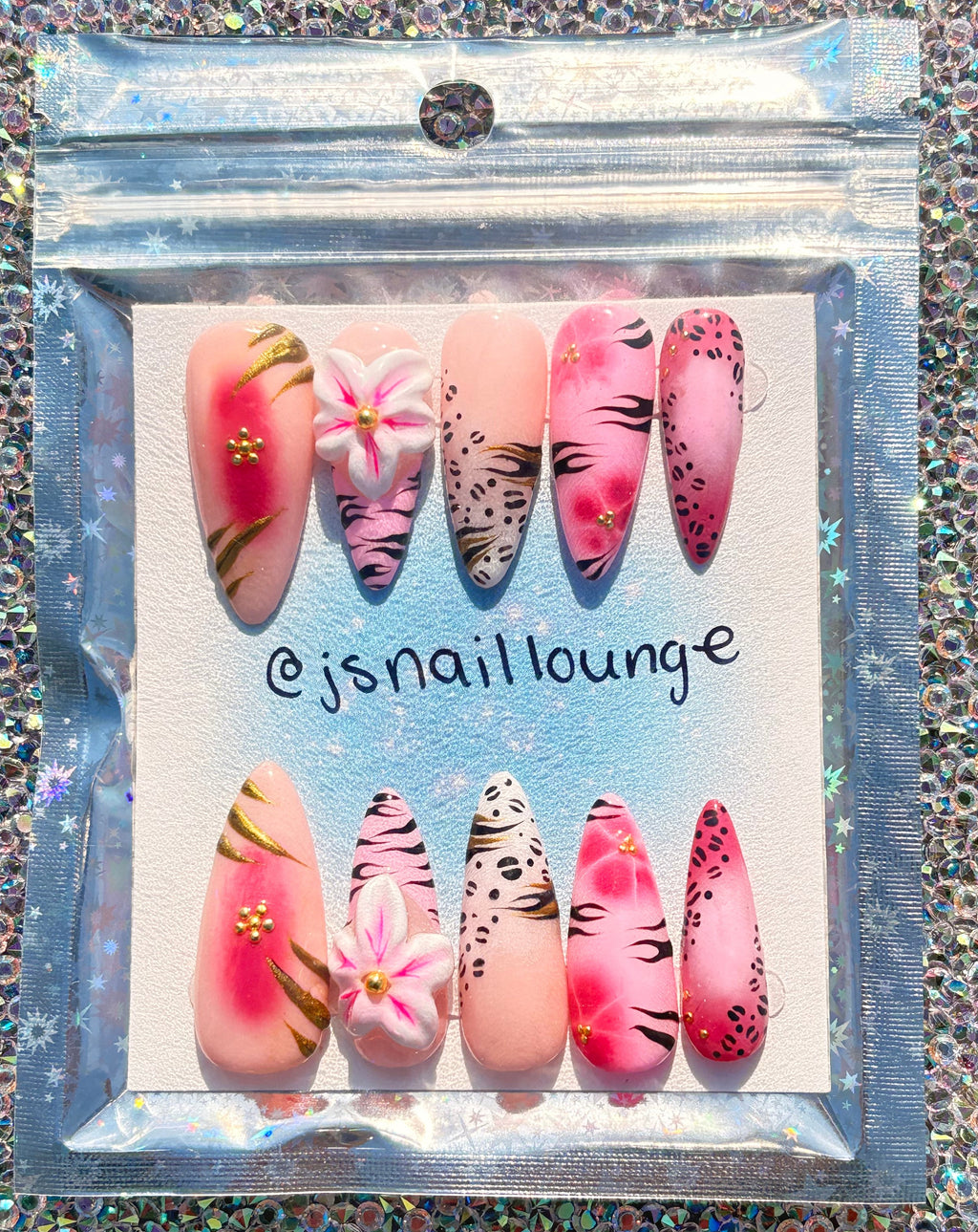 Fierce Fantasy | Hand-painted Press-On Gel X Nail Set