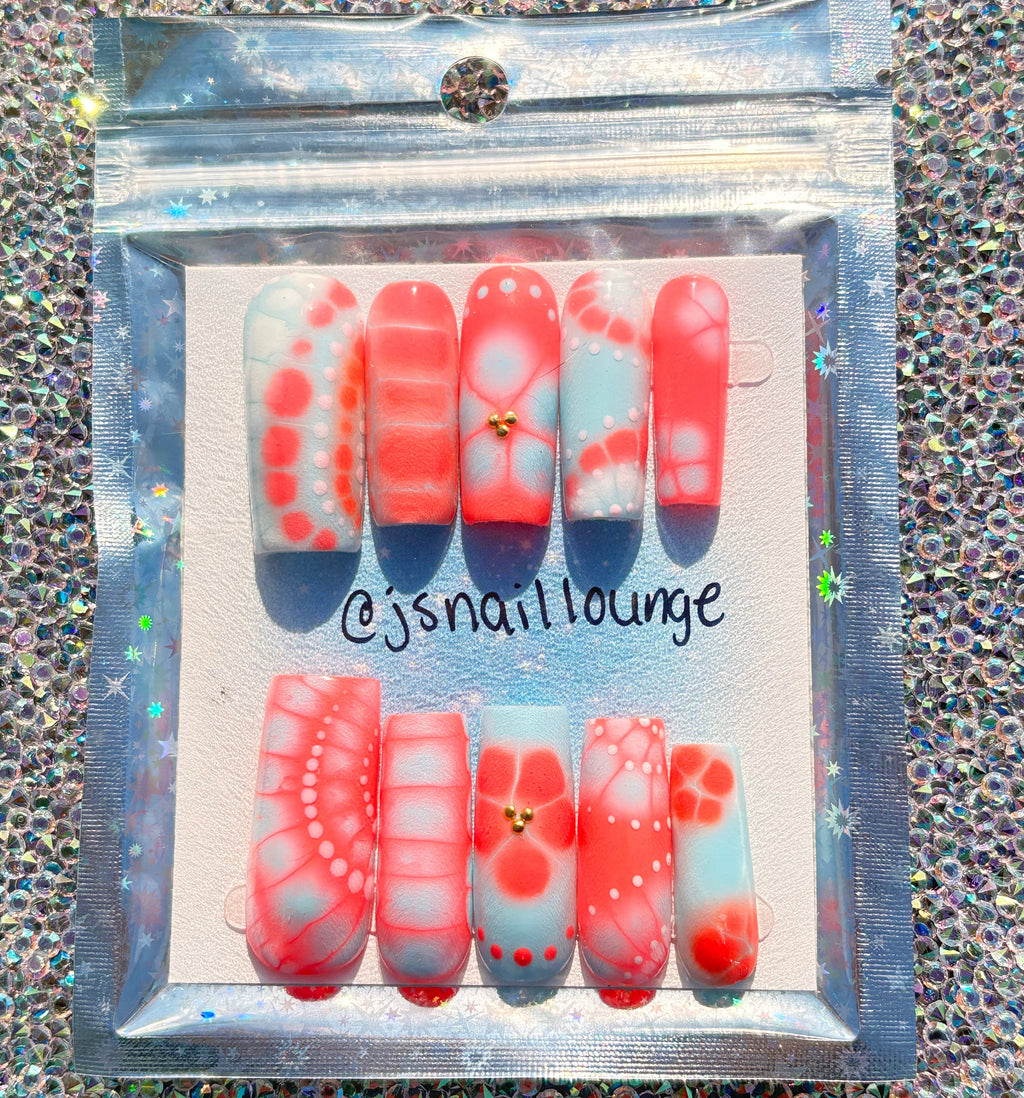 The Bold and the Beautiful | Handpainted Press-on Gel X Nail Set