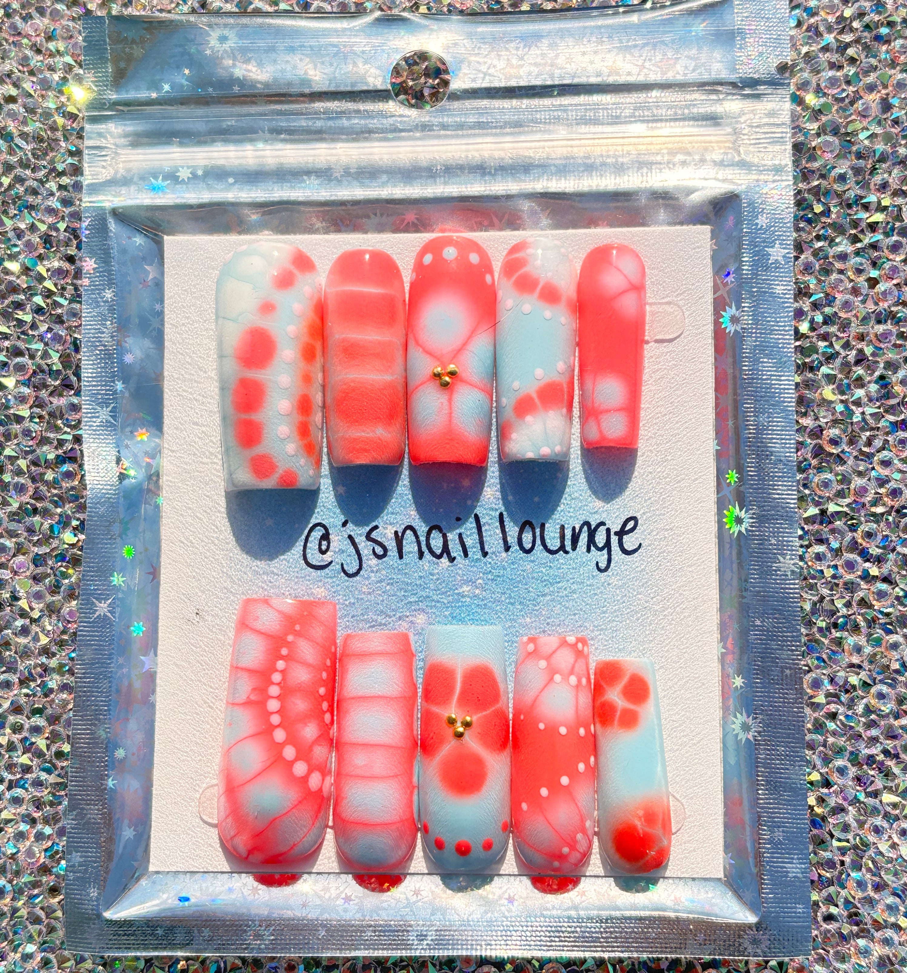 The Bold and the Beautiful | Handpainted Press-on Gel X Nail Set